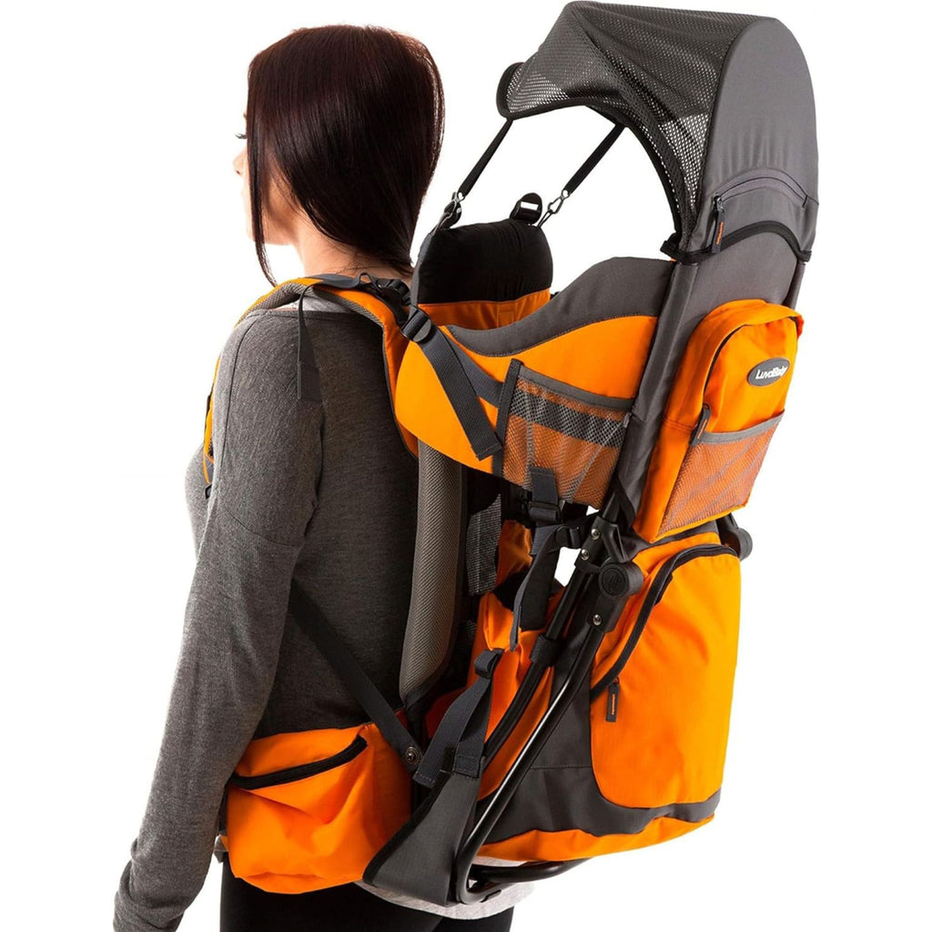 Luvdbaby Toddler Carrier Backpack - Comfortable Baby Carrier Backpack - Toddler Hiking Backpack Carrier Orange