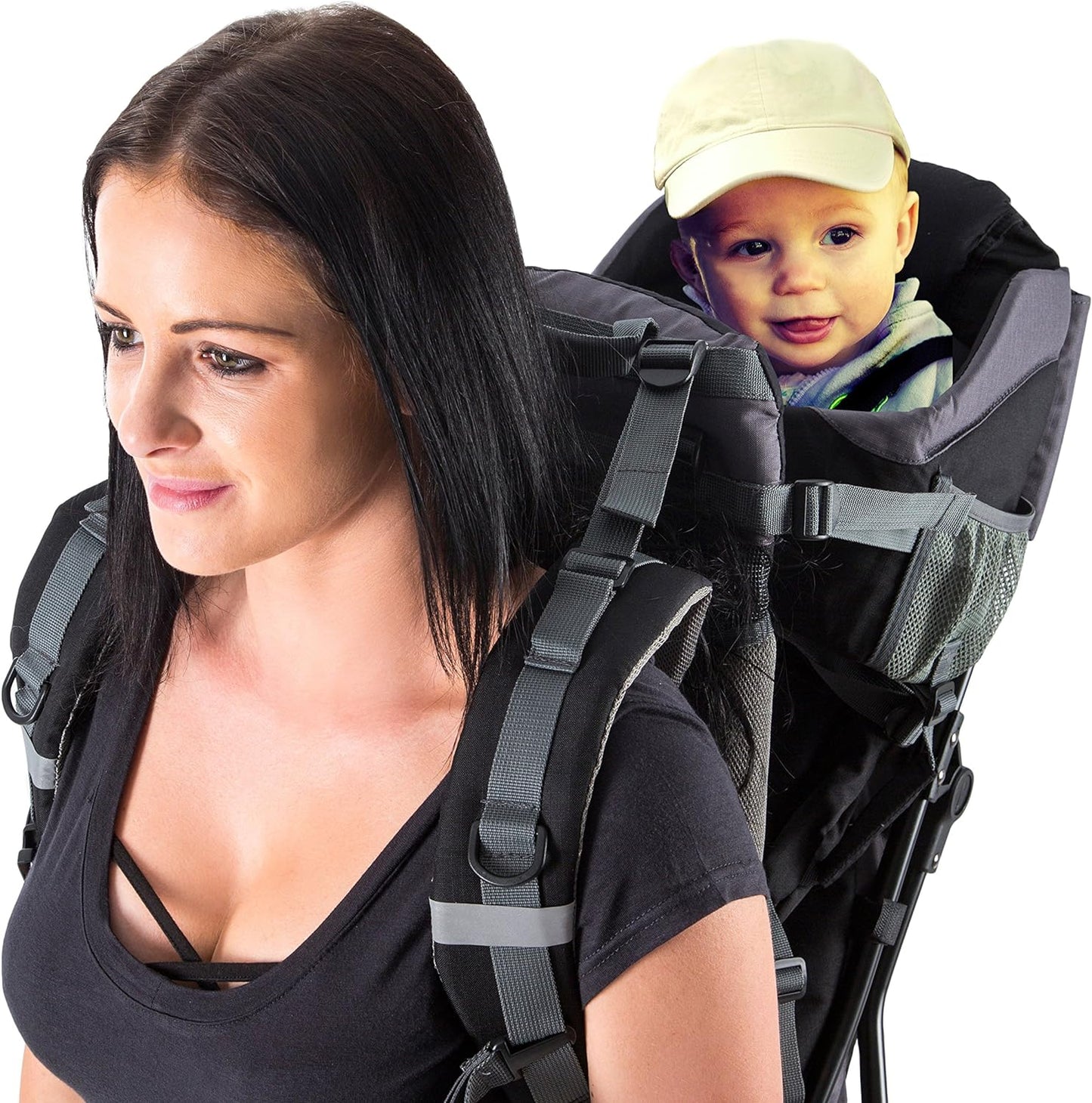 Luvdbaby Toddler Carrier Backpack - Comfortable Baby Carrier Backpack - Toddler Hiking Backpack Carrier Black